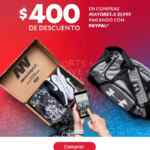 Promo Innovasport Paypal de $400 de descuento en compras de $1,999 o más