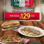 Nuevos Clásicos Italianos en Italianni's: Pizzas, pastas y paninis a $129 cada uno