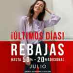 Julio Segundas Rebajas de hasta 50% de descuento + 20% adicional