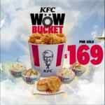 Nuevo paquete familiar Wow Bucket KFC por sólo $169