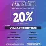 Cupón Primera Plus 20% de descuento en rutas participantes