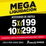 Mega Liquidación Promoda: Accesorios de unifila a 5x$199 ó 10x$299