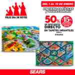 Venta Sears Día de Reyes 2021: Hasta 50% de descuento en juguetes, 3x2 en zapatos y ropa infantil y más