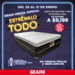 Venta Especial Sears Estrénalo Todo: hasta 60% de descuento + 15% adicional + 18 msi