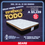 Venta Especial Sears Estrénalo Todo: hasta 60% de descuento + 15% adicional + 18 msi