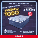 Venta Especial Sears Estrénalo Todo: hasta 60% de descuento + 15% adicional + 18 msi