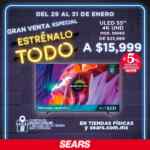 Venta Especial Sears Estrénalo Todo: hasta 60% de descuento + 15% adicional + 18 msi