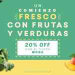 Código Jüsto de 20% de descuento en frutas y verduras este 17 de enero