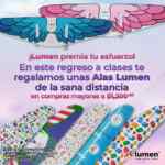 En Lumen compra $1,200 y recibe de regalo unas Alas de la sana distancia