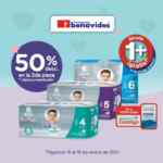 Promoción Benavides fin de semana: Segundo a mitad de precio en pañales bbtips hoy y mañana