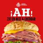 Promoción apertura Arby's La Gran Plaza: 2x1 en Beef & Cheddar Classic Stack