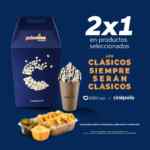 2x1 en productos seleccionados de Cinépolis esta semana al pedir por Didi Food