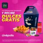 Promo Cinépolis Uber Eats: dulces Gratis de Dulcípolis con tu pedido