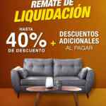Remate de Liquidación Muebles Dico: Hasta 40% de descuento + descuentos adicionales al pagar