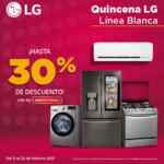 Quincena LG Elektra: Hasta 30% de descuento en línea blanca LG