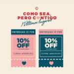 Cupón de San Valentín EnviaFlores.com de 10% de descuento este 12 y 13 de febrero
