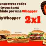 Promoción Burger King San Valentín: cupón 2x1 si subes foto de tu ex