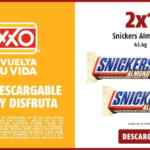 Cupón Oxxo 2x1 en el nuevo Snickers Almendra