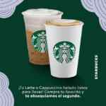 Cupón Starbucks 2x1 en Flat White, Cappuccino y Latte del 15 al 18 de febrero