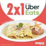 2x1 en enchiladas suizas en Wings al pedir por Uber Eats