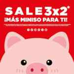 Sale Miniso con rebajas de 2x1 y 3x2 en artículos seleccionados