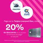 20% de descuento en Acuario Inbursa al pagar con tarjeta Liverpool Visa