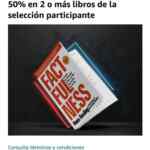 En Amazon 50% de descuento en la compra de 2 o más libros