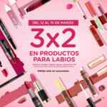 3x2 en productos para labios en Bellisima este fin de semana