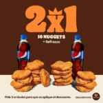 2x1 en combo Nuggets + refresco en Burger King al pedir por Didi Food