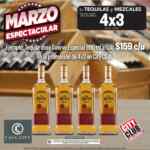 4x3 en tequilas y mezcales en City Club