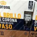 Promo Corona vaso Gratis en cerveza 12 pack empaques marcados