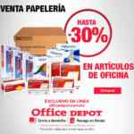 Venta de papelería Office Depot: hasta 30% de descuento en artículos de oficina