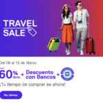 Despegar.com Travel Sale: hasta 60% de descuento + 15% adicional + 20 msi