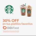 Promoción Didi Food: 30% de descuento en platillos más vendidos de restaurantes de Alsea (Vips, Burger King, Starbucks, etc)