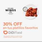 Promoción Didi Food: 30% de descuento en platillos más vendidos de restaurantes de Alsea (Vips, Burger King, Starbucks, etc)