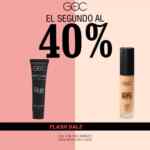 Flash Sale GOC Make Up: Segundo producto al 40% de descuento
