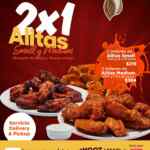 2x1 en alitas en Hooters en delivery y pickup el 29 y 30 de marzo