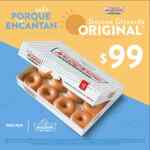 En Krispy Kreme docena glaseada a $99 este fin de semana de puente