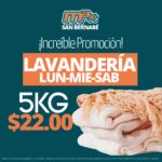En Tintorerías Max San Bernabé 5KG en lavandería a sólo $22 los lunes, miércoles y sábados