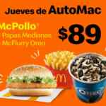 Cupón McDonalds Jueves de Automac 25 de marzo 2021