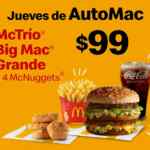 Cupón McDonalds Jueves de Automac 18 de marzo 2021