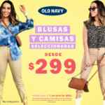 En Old Navy blusas y camisas a $299 hoy 1 de abril
