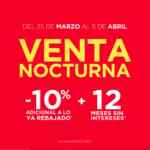 Venta Nocturna Muebles Pergo: 10% de descuento + 12 msi