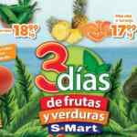 Ofertas S-Mart 3 días de frutas y verduras del 2 al 4 de marzo