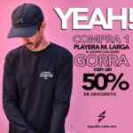 Compra una playera de manga larga en Squalo y llévate una gorra a mitad de precio