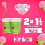 Promoción Helados Sultana: 2x1½ en litros de helado los miércoles de marzo