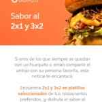 En DiDi Food 2x1 y 3x2 en restaurantes seleccionados el mes de marzo