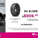 Ofertas Liverpool Especial de Llantas 2021: Hasta 40% de descuento en llantas
