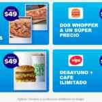 Momentos Azules Mercado Pago: Pizza mediana Domino's a $49, 2 Whopper por $49, desayuno por $49 y más