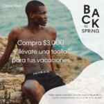 Promoción Calvin Klein: Toalla de regalo con compra mínima